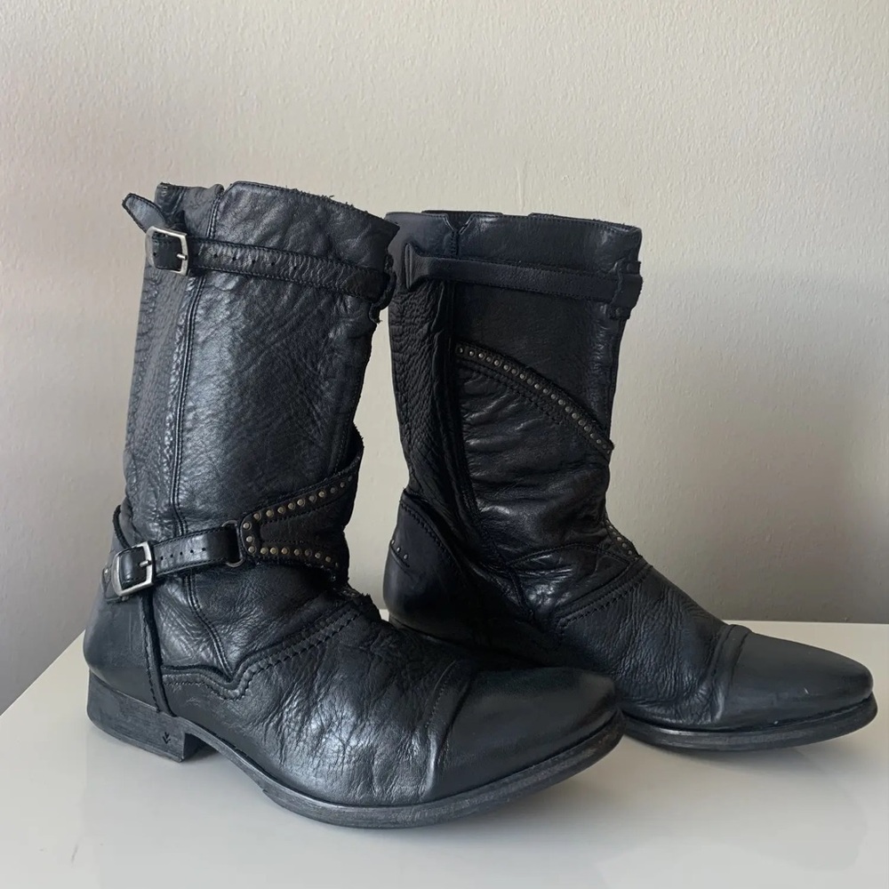 John Varvatos leather boots